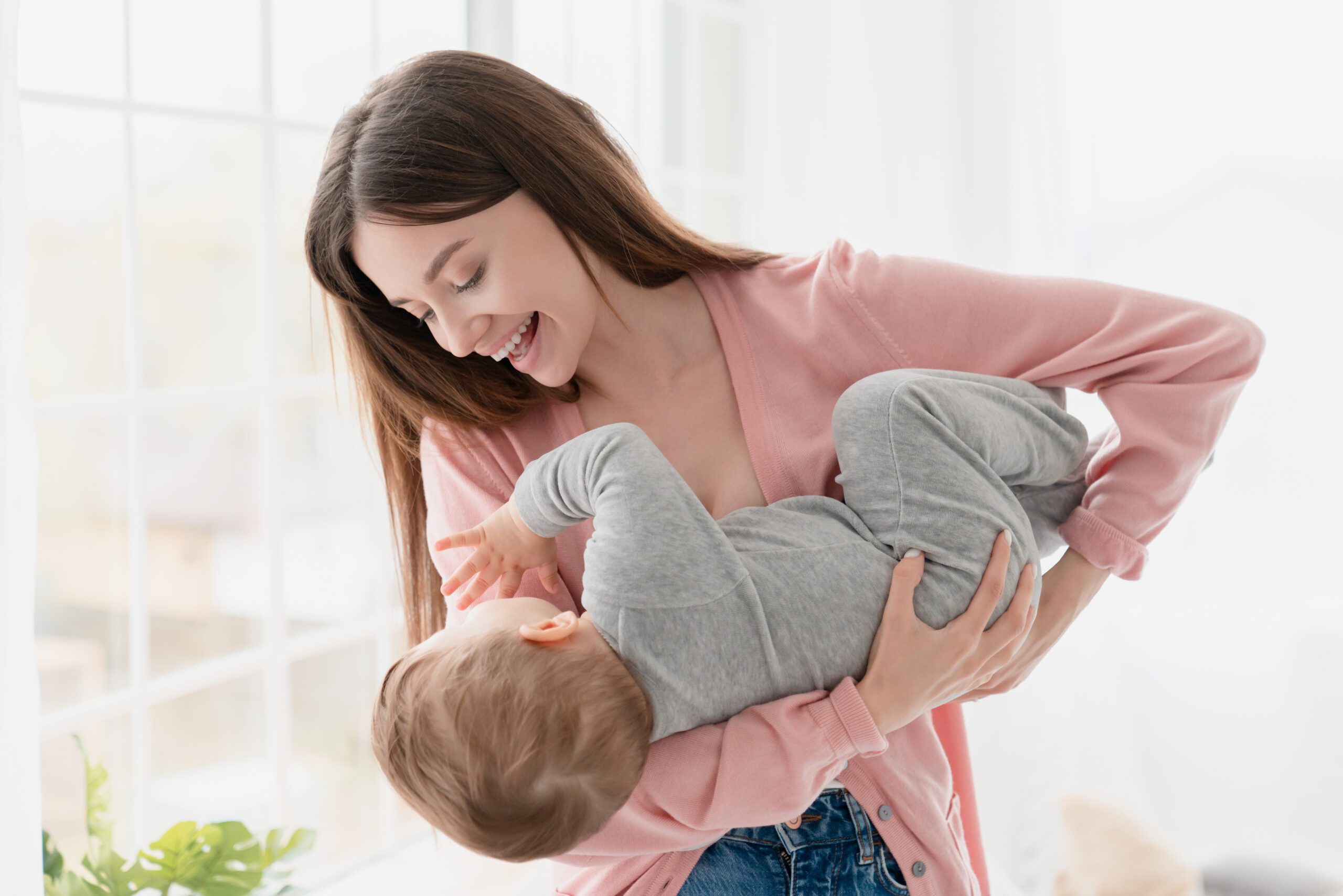 Home child care provider with child